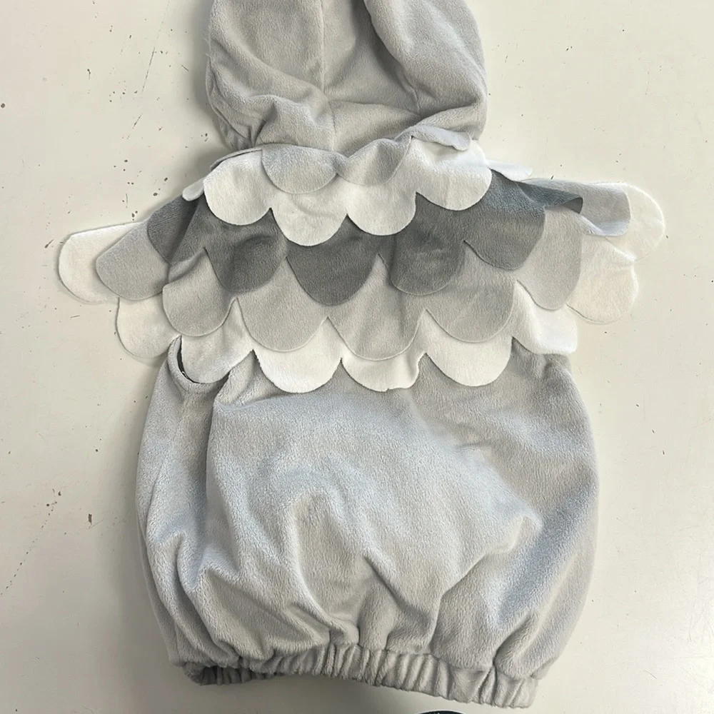 Target Gray and White Owl Hooded Kids Costume